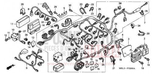 IMPIANTO ELETTRICO (CBR1000RR4/5) CBR1000RR4 di 2004